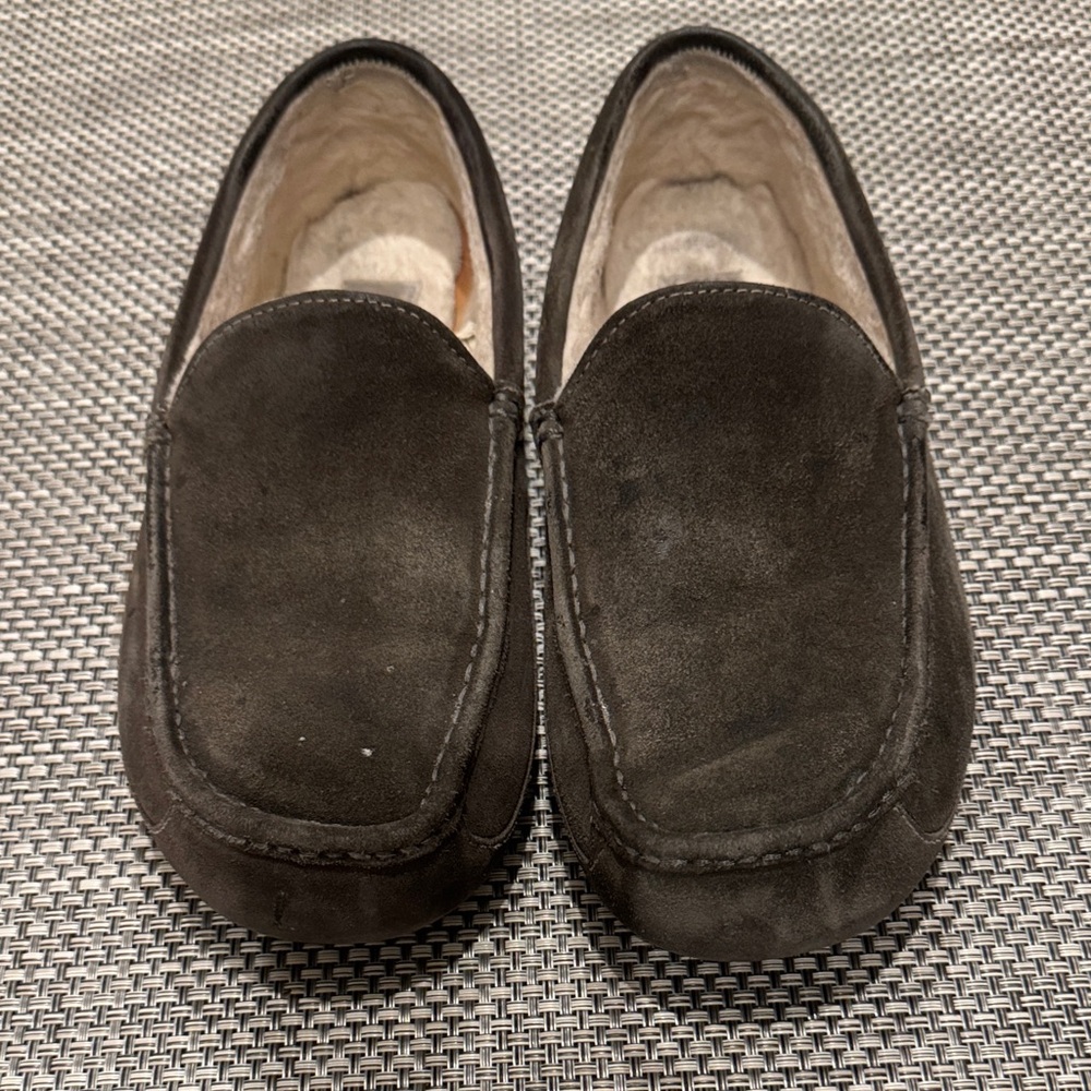 UGG Men's brown Suede Slip-Ons